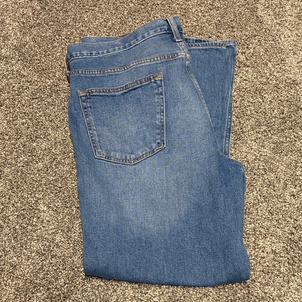 Classic Old Navy Blue Straight leg (Built in Flex) Men's Jeans (34x30)